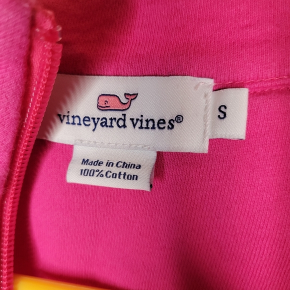 Vineyard Vines Women PinkTeal Half Zip Sweater Size S - Picture 3 of 6